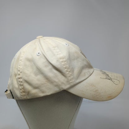 Imperial Baseball Cap Beige One Size Autographed Signed Cotton Crest Hat