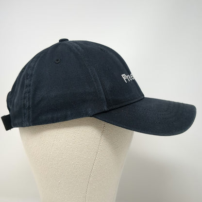 Lands' End Baseball Cap Black One Size Strapback Freeman Logo Cotton Hat