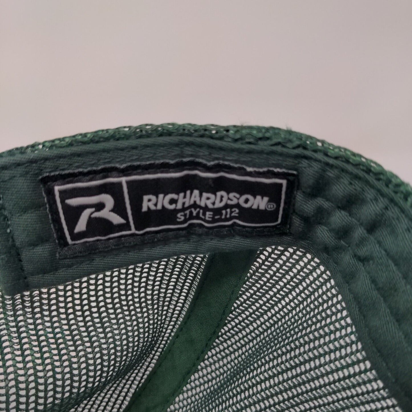 40 Snapback Mesh Back Trucker Hat Green OSFM Embroidered Richardson