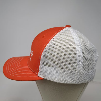 Richardson Trucker Hat Orange White One Size Goodwood Barbecue Company Mesh