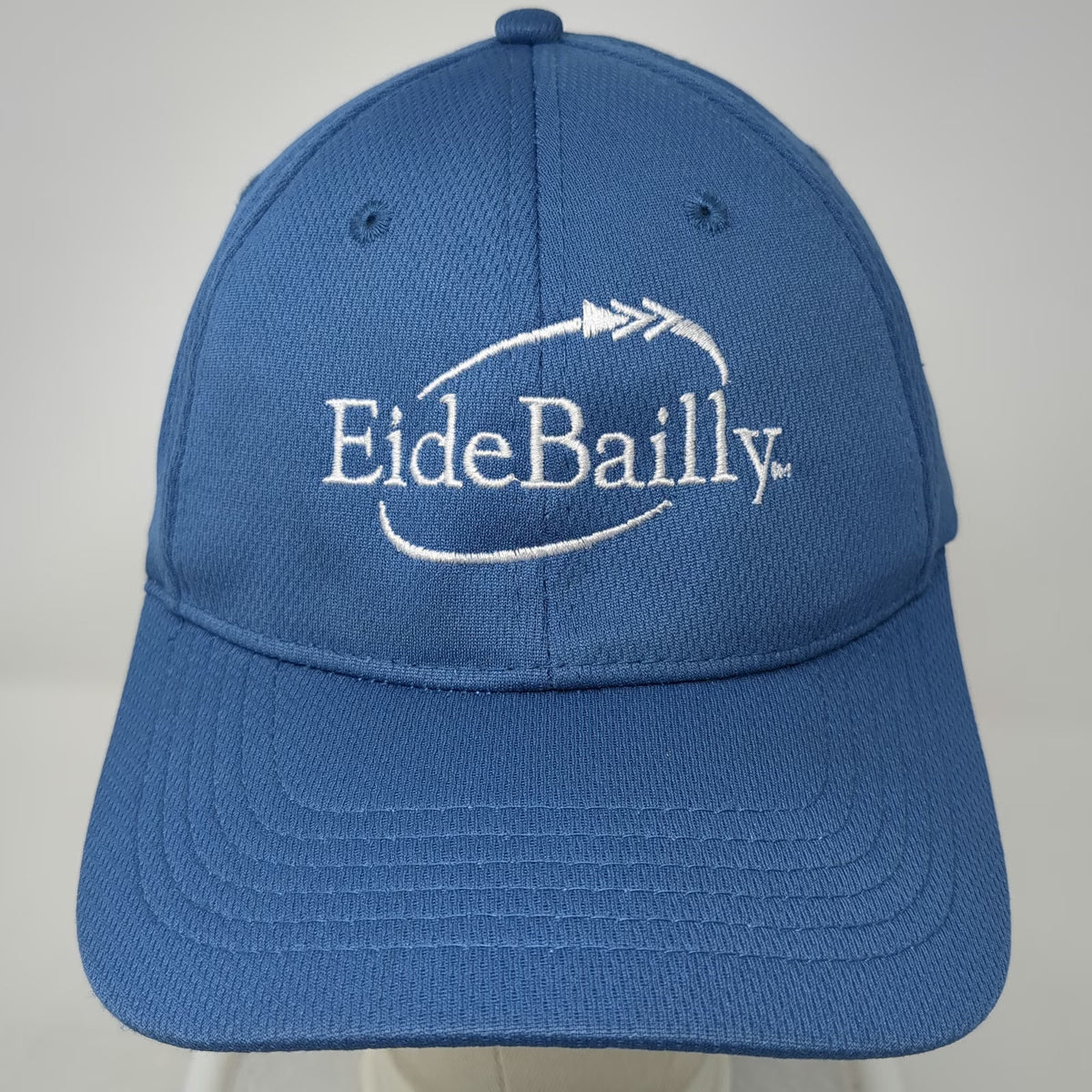 Sport-Tek Baseball Cap Blue One Size Adjustable Strapback Polyester Logo Hat
