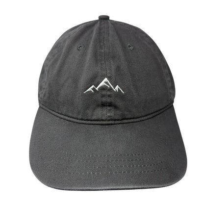 Mountain Slideback Hat Gray One Size Adjustable Embroidered Outdoor Cap
