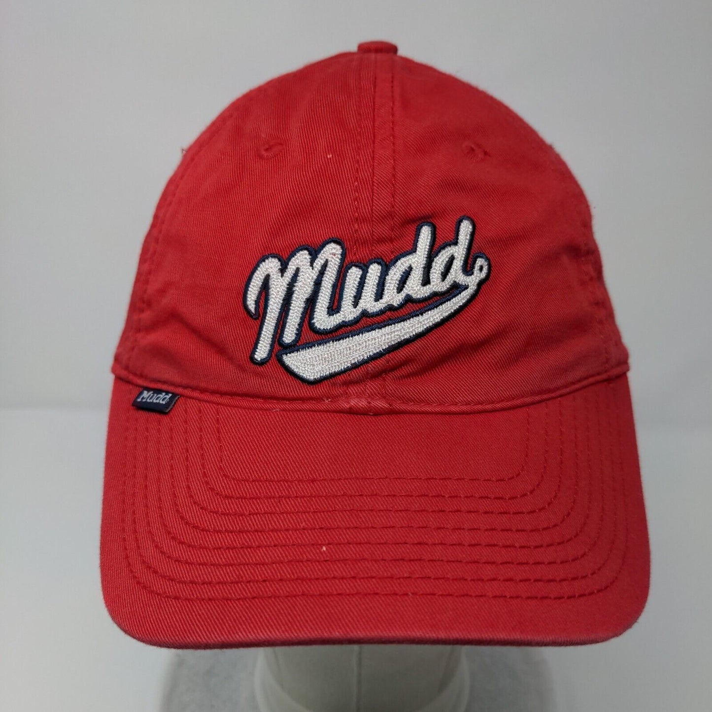 Mudd Slideback Hat Red OSFA Adjustable Embroidered 6 Panel Outdoor