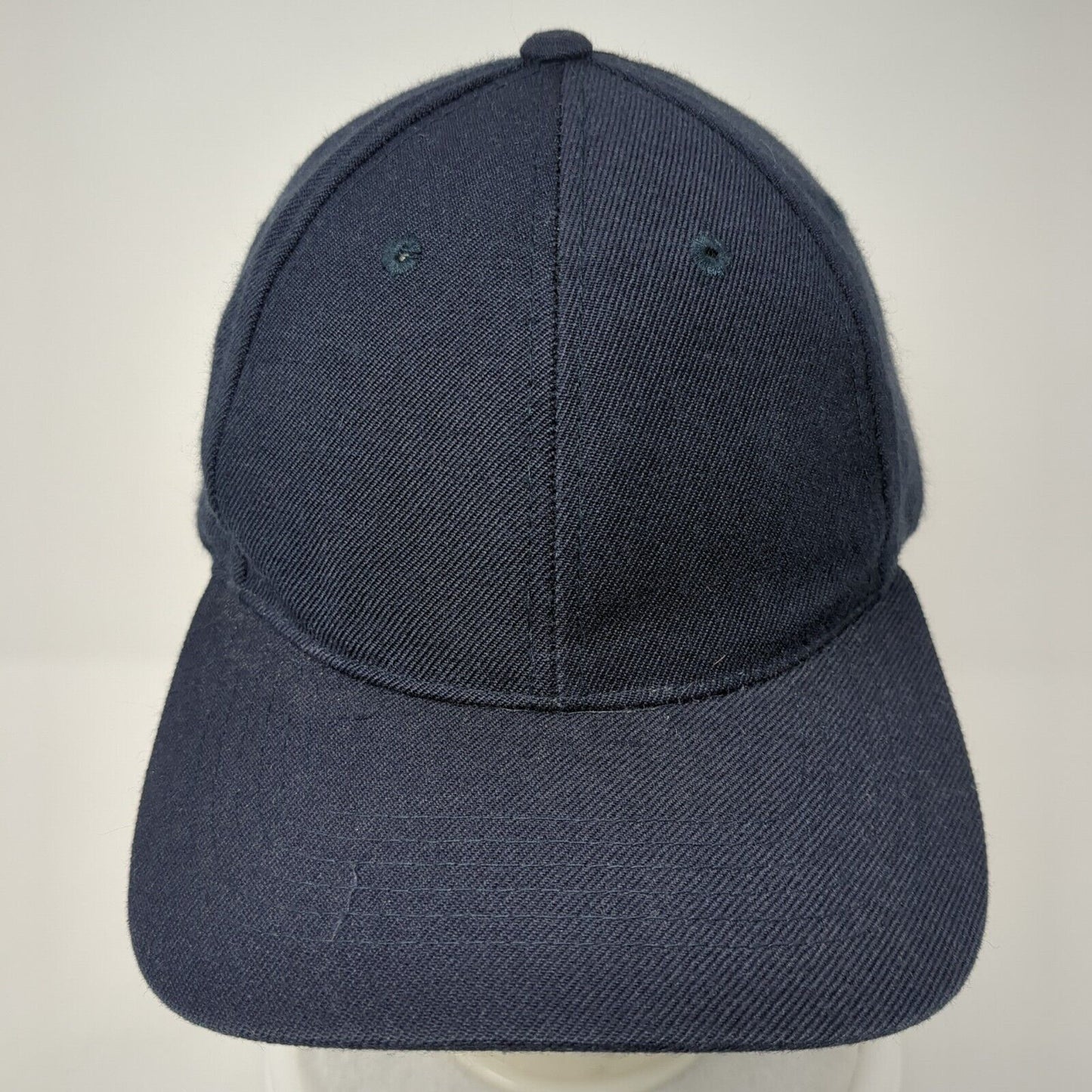 Lids Strapback Hat Blue One Size Adjustable Vented Holes 6 Panel Blank