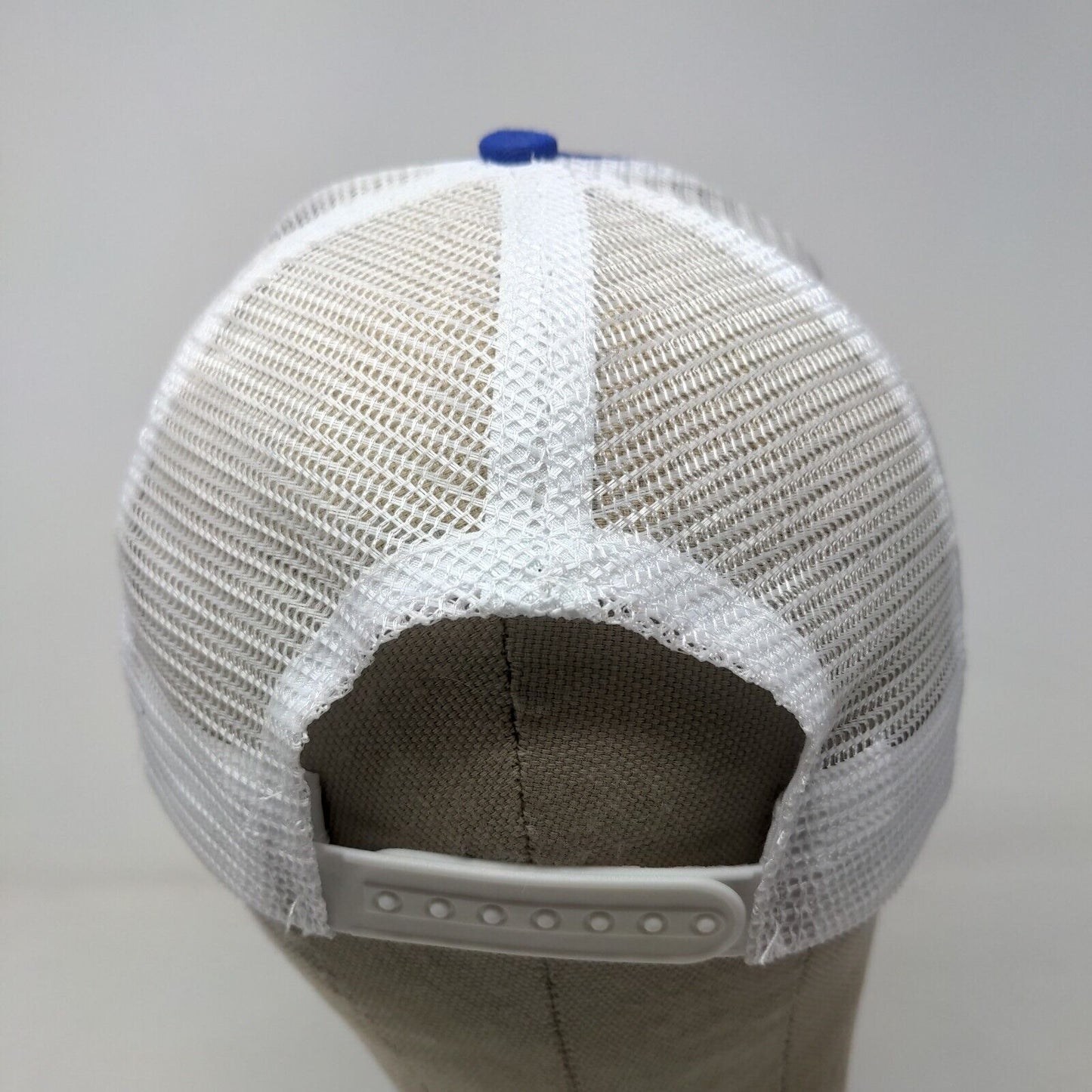 Hit Wear Men's Snapback Mesh Back Hat Blue White OSFA Embroidered Logo Cow