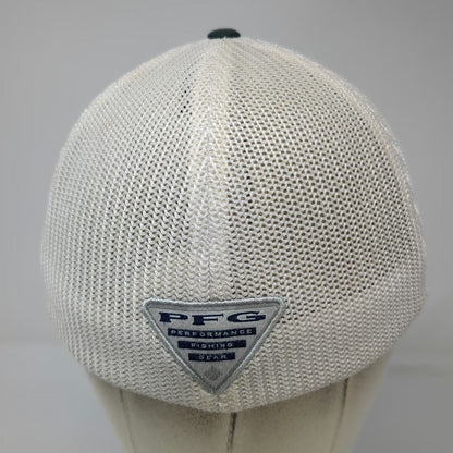 Columbia PFG Baseball Cap Black White One Size Mesh Back Performance Fishing Hat