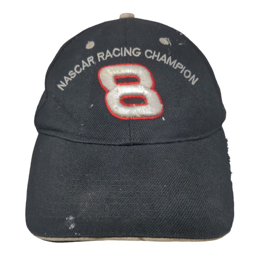 Dale Earnhardt Jr NASCAR Racing Champion Strapback Hat Black Embroidered Logo