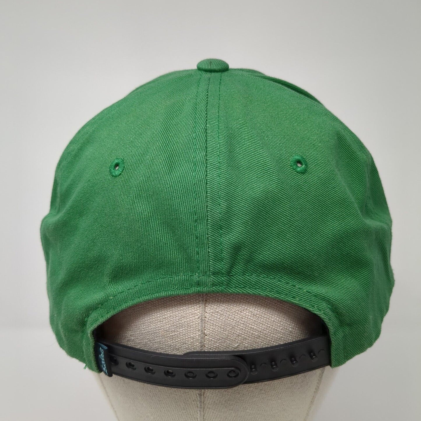 Adventure By Bike Snapback Hat Green OS Adjustable Embroidered 6 Panel Salsa
