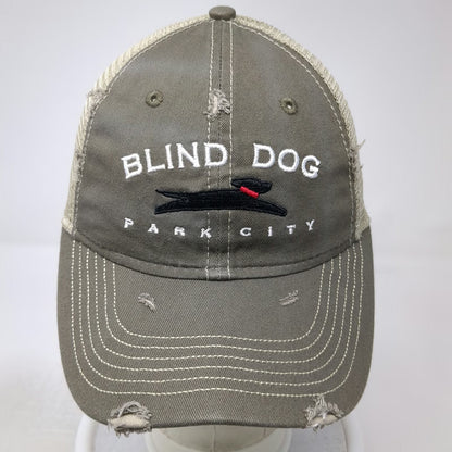 Sportsman Baseball Cap Brown One Size Blind Dog Park City Mesh Restaurant Hat