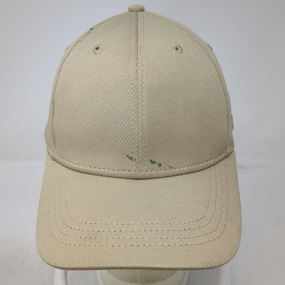 Athletic Works Baseball Cap Beige XL Fitted Performance Mesh Recycled Fabric Hat