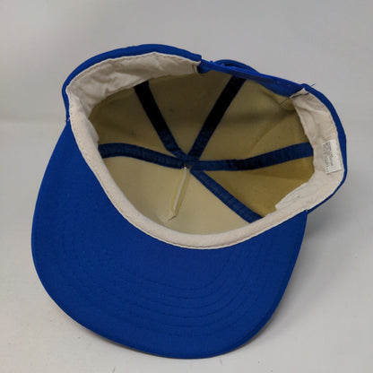 Rainier Snapback Hat Blue OSFA Colorblock Crown Cap Adjustable 5 Panel
