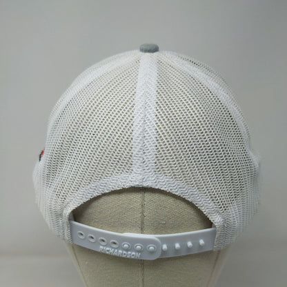 Power Engineers Snapback Mesh Back Trucker Hat Gray Adjustable Colorblock