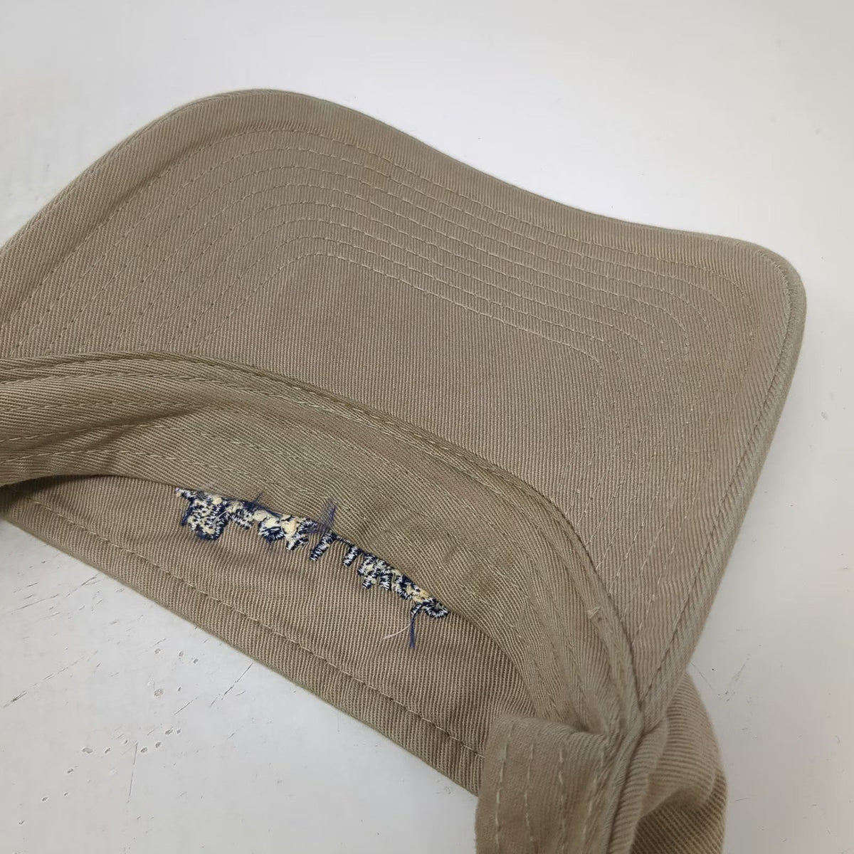 Port & Company Visor Beige Blue One Size St Luke's Embroidered Strapback hat