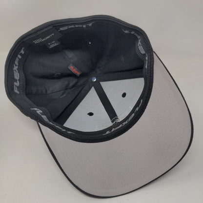 Advanced Sign Fitted Hat Black S/M Flexfit Embroidered 6 Panel Port Authority