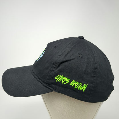 X BIG Chris Brown Dripping Heart Moon Hat Black Green One Size Baseball Cap