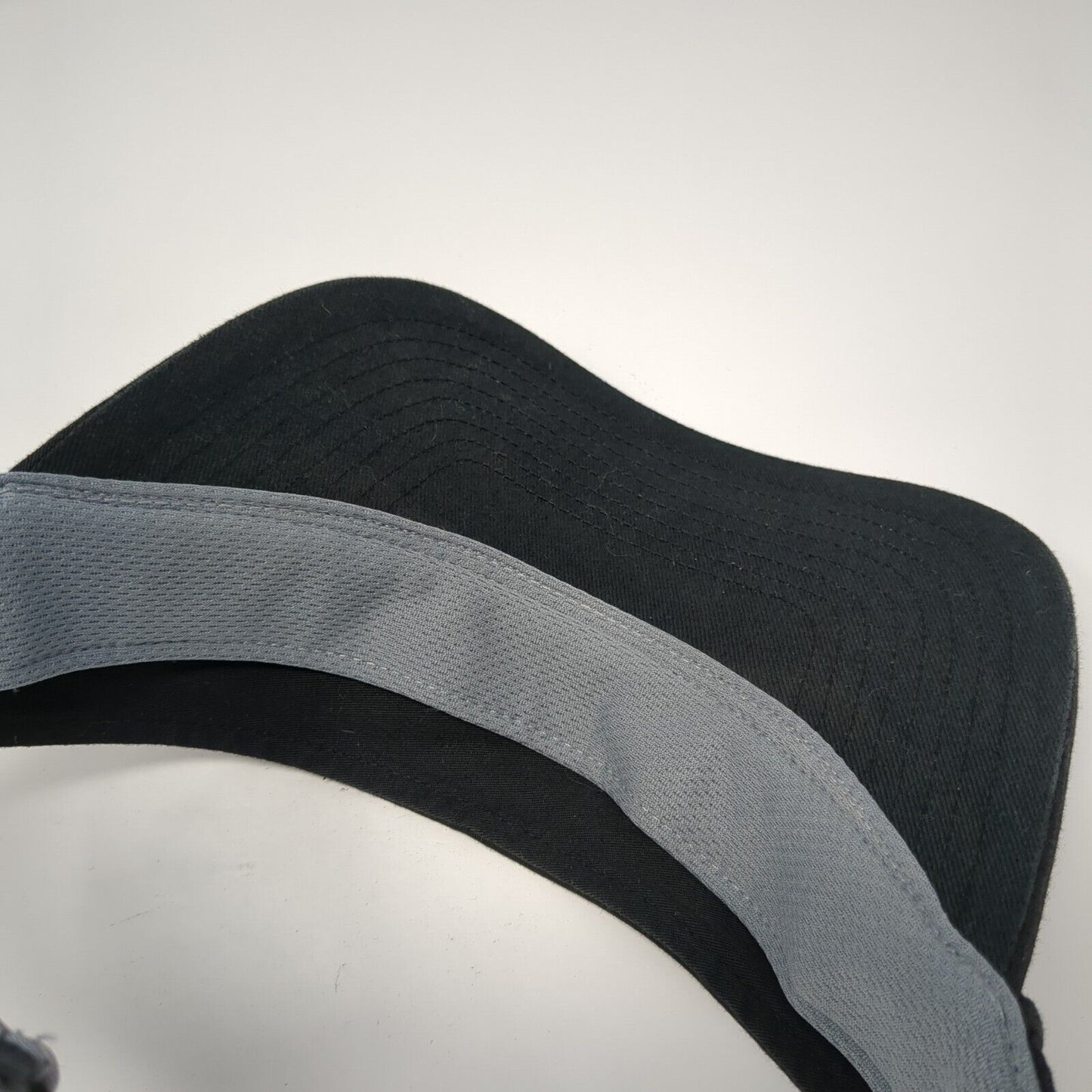 Adidas 3 Stripes Strapback Sun Visor Hat Black One Size Aeroready