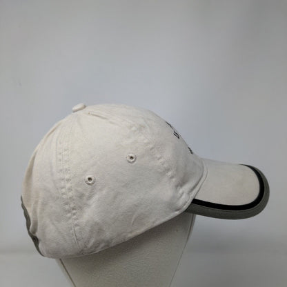 LK Roof Lighthouse Strapback Hat Tan OSFA Solid Vent Holes 6 Panel