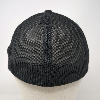 Bettencourt Dairy Cow Logo Baseball Cap Black One Size Mesh Stretch Fitted Hat