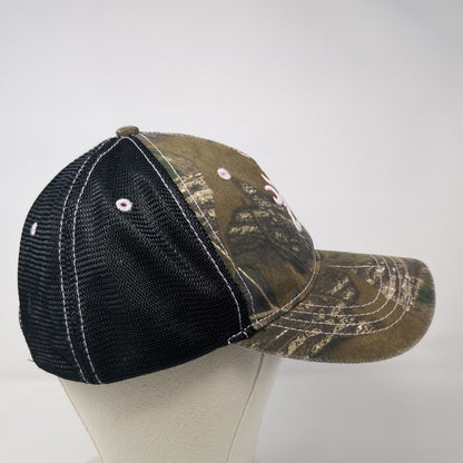 Browning Strapback Baseball Cap Multicolor One Size Adjustable Camo Mesh Back