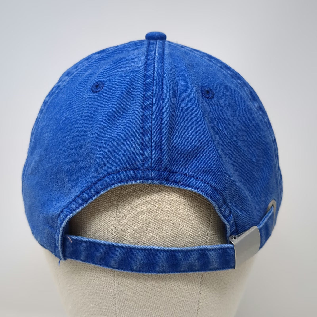 Vans Blue One Size Baseball Cap Adjustable Cotton Embroidered Script Logo Hat