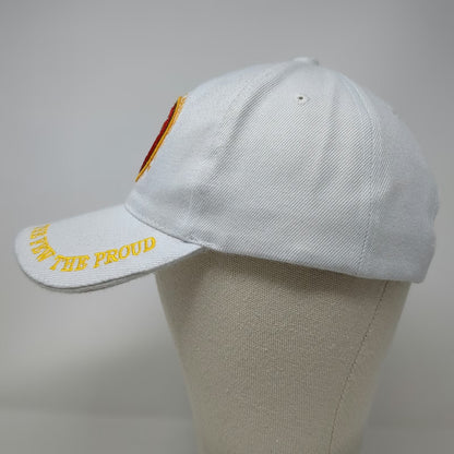 Golden Lion Baseball Cap White One Size USMC Marines EGA Strapback Military Hat