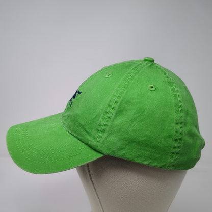 Kate Lord Baseball Cap Green One Size Whale Newport RI Slideback Cotton Hat