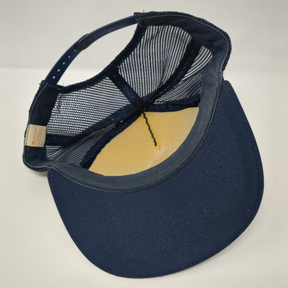 Union Pacific Steam Snapback Rope Trucker Hat Blue OSFA Mesh Back