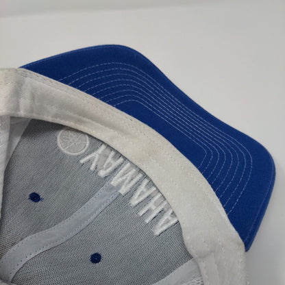 Yamaha Strapback Mesh Back Trucker Hat Blue OSFA Embroidered Colorblock