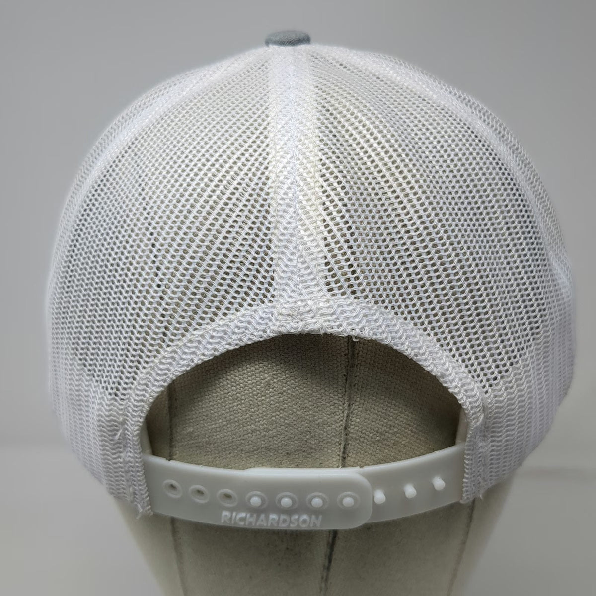 Richardson Baseball Cap Gray One Size Komatsu Mesh Snapback Trucker Logo Hat