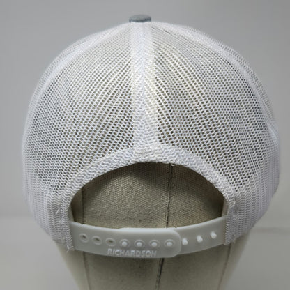 Richardson Baseball Cap Gray One Size Komatsu Mesh Snapback Trucker Logo Hat