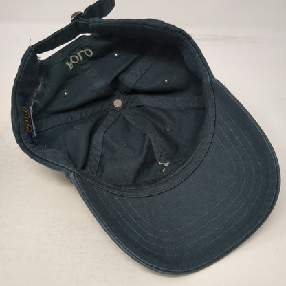Polo Ralph Lauren Blue Baseball Cap One Size Adjustable Pony Logo Chino Hat