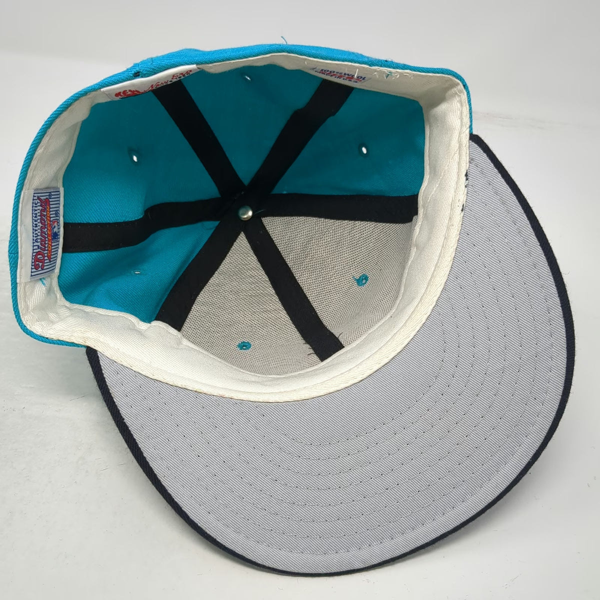 Florida Marlins MLB New Era Baseball Cap Blue 6 3/4 Wool Pro Model Hat Vintage
