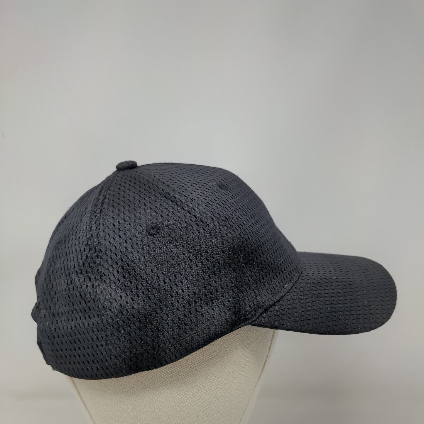 Cobra Strapback Mesh Hat Black Blank Adjustable Vent Holes Breathable