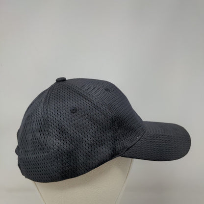 Cobra Strapback Mesh Hat Black Blank Adjustable Vent Holes Breathable