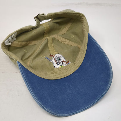 AAI Resort Wear Baseball Cap Beige Blue One Size Belize Travel Souvenir Hat
