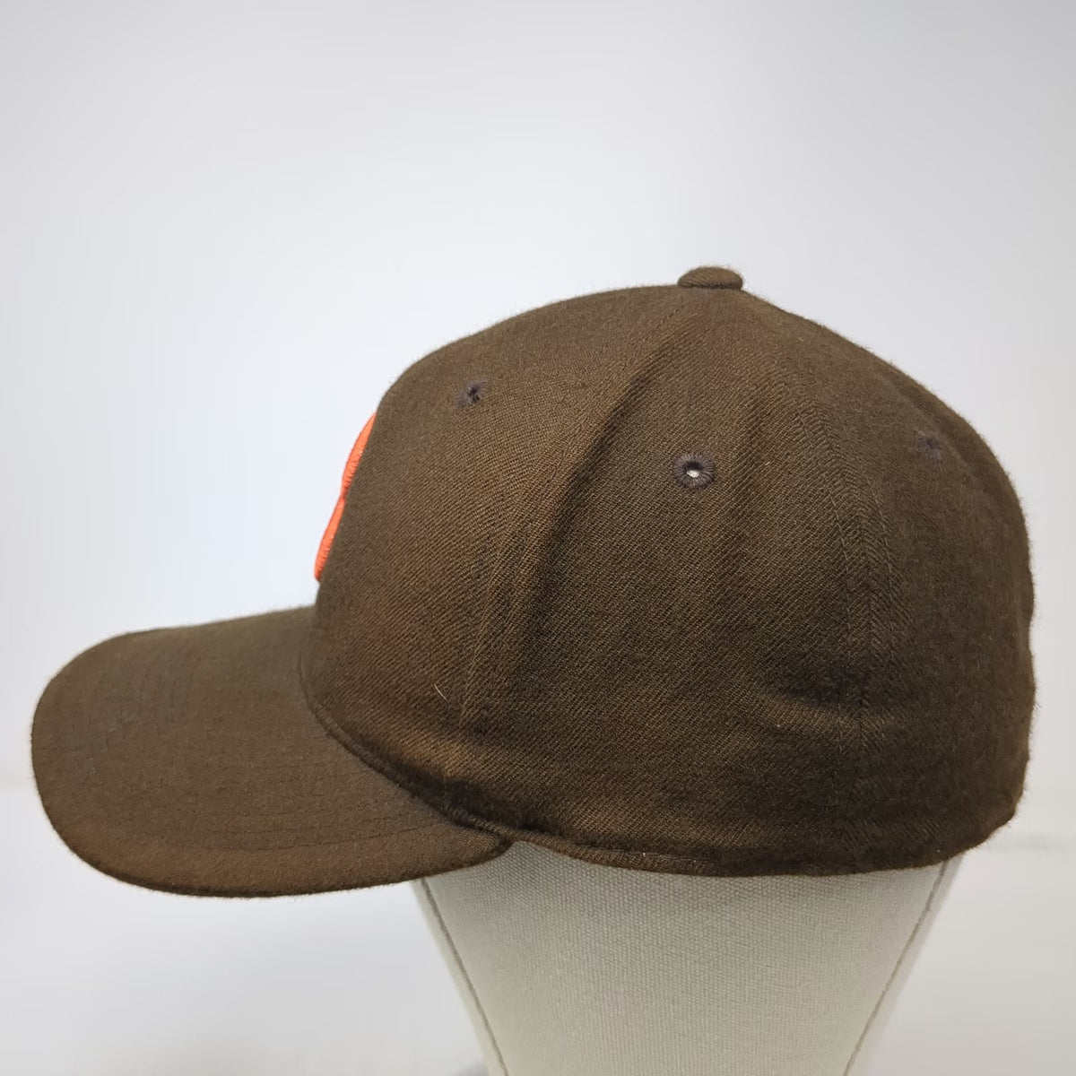 Cleveland Browns NFL Nike Cap Brown Orange White 7 1/4 Wool Fitted Sideline Hat