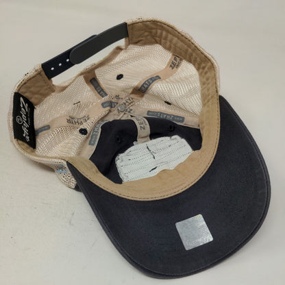 Jacksonville Snapback Trucker Hat Blue One Size Adjustable Mesh Back Zephyr
