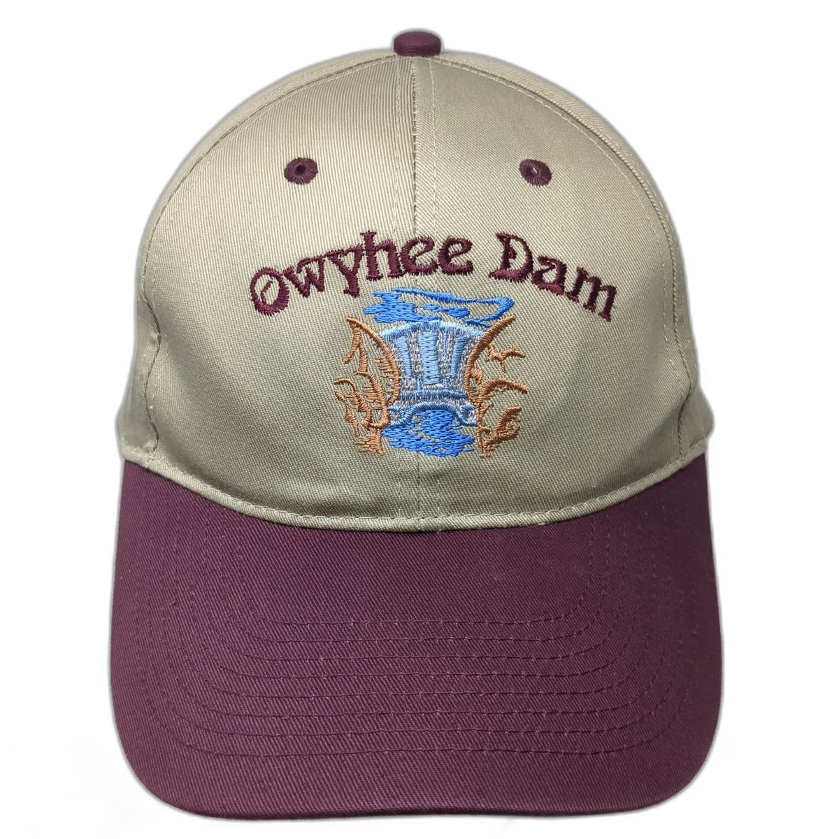 Otto Baseball Cap Beige One Size Owyhee Dam 75th Anniversary Strapback Hat