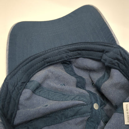 Unbranded Strapback Hat Blue One Size Adjustable Solid Blank 6 Panel