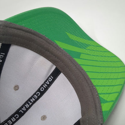 Namebrand Gray Green Trucker Hat One Size Idaho Central Credit Union Mesh Patch