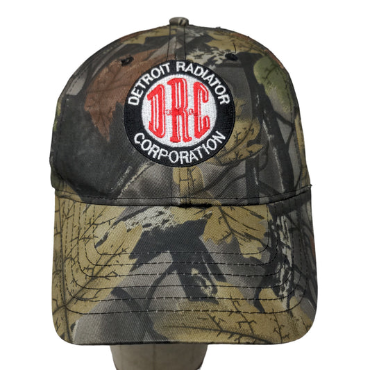 Detroit Radiator Corporation Men's Strapback Camo Hat Embroidered Logo Cotton