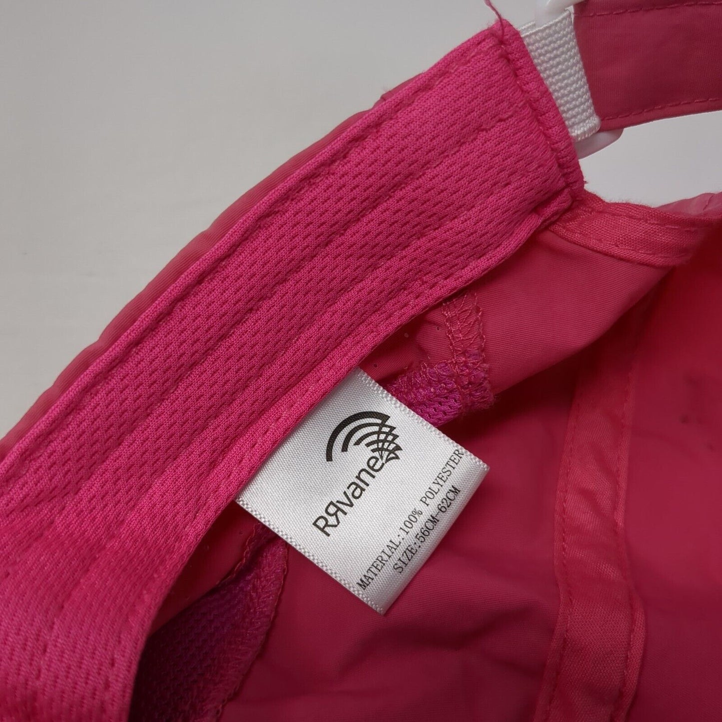 RRvane Strapback 5 Panel Cap Pink Size 56cm-62cm Adjustable Embroidered