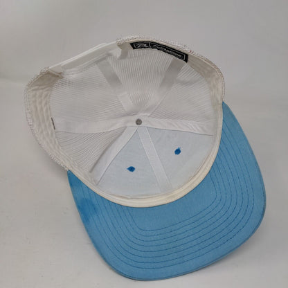 Richardson Snapback Mesh Back Trucker Hat Blue One Size Colorblock