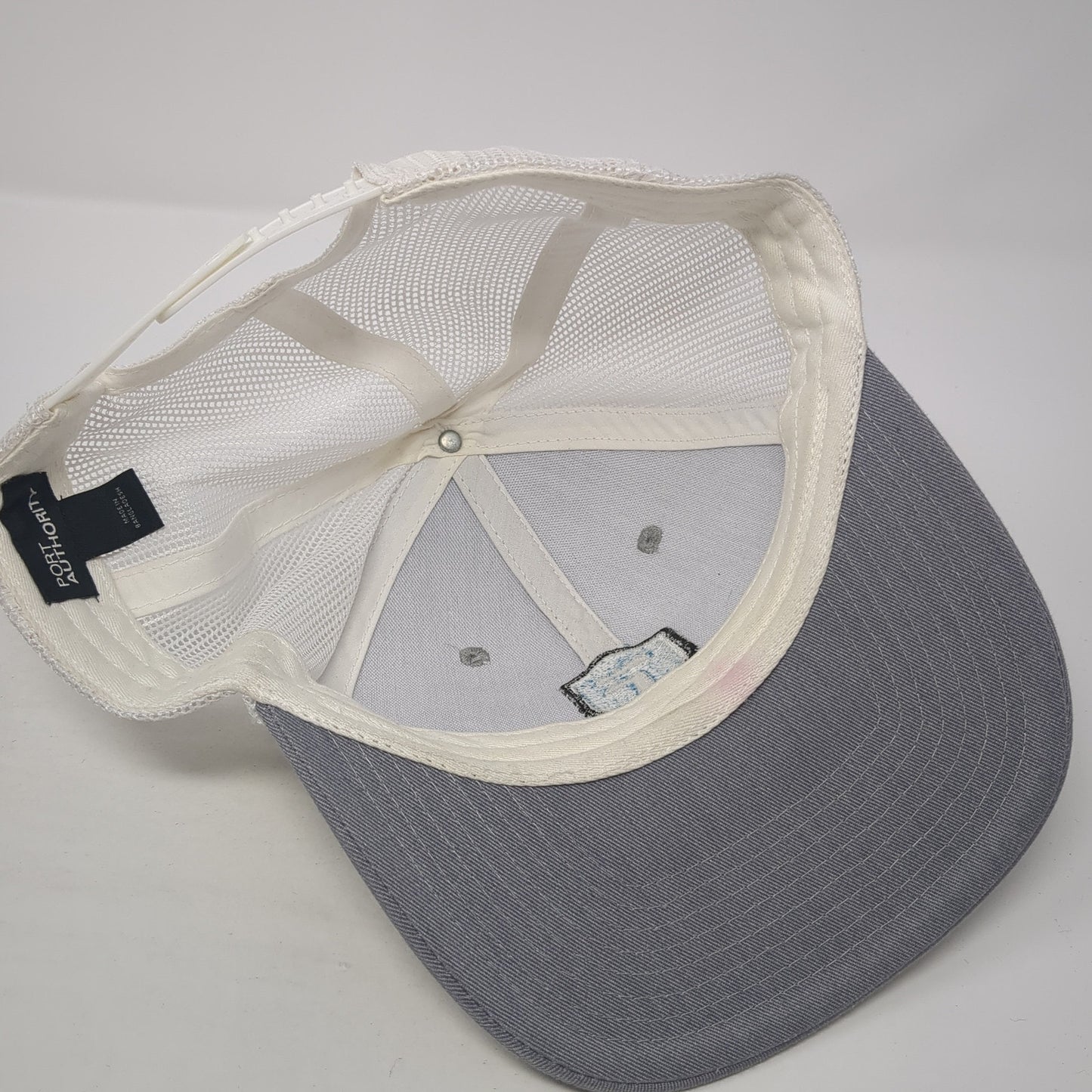 FullThrottle Trucker Hat Gray One Size Adjustable Mesh Back Port Authority