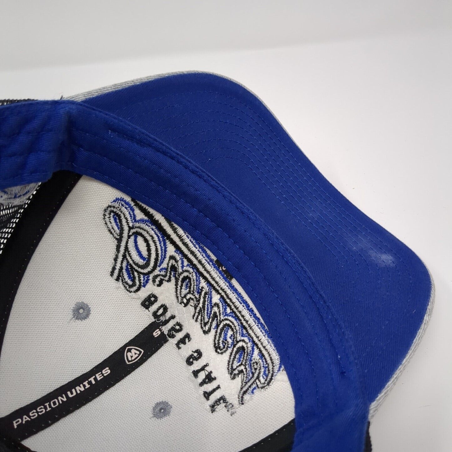Boise State Broncos Snapback Mesh Back Hat Gray Embroidered Logo NCAA