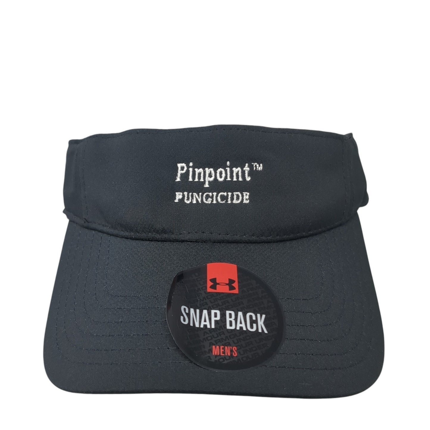 Pinpoint Fungicide Snapback Sun Visor Cap Black One Size Adjustable Under Armour