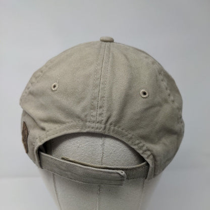 Ivy Design Strapback Hat Tan One Size Embroidered 6 Panel Dri-Duck
