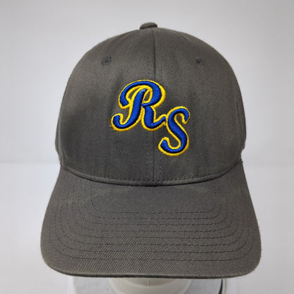 RS Strike Fitted Hat Brown XL-XXL Embroidered Stretch Flexfit Yupoong
