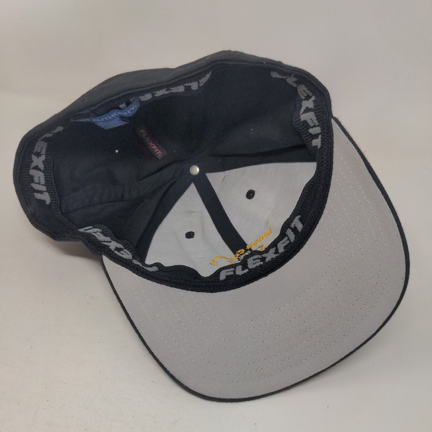 Union County Ems Fitted Hat Black L/XL Embroidered Vented Holes Port Authority