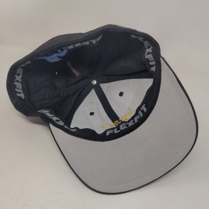 Union County Ems Fitted Hat Black L/XL Embroidered Vented Holes Port Authority
